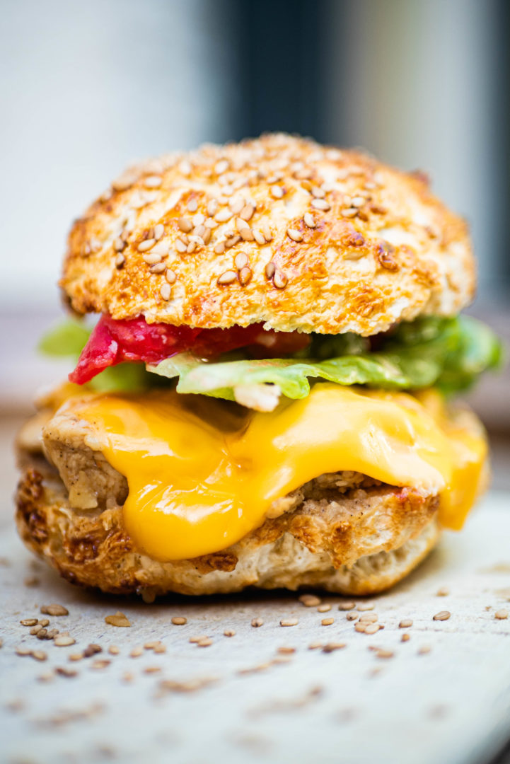 Lactose free and gluten free burger bun
