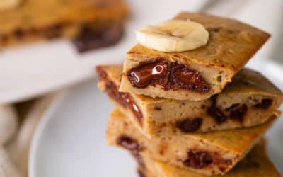 Gluten-free and butter-free banana brownie